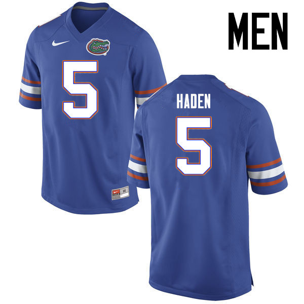 Men Florida Gators #5 Joe Haden College Football Jerseys Sale-Blue - Click Image to Close